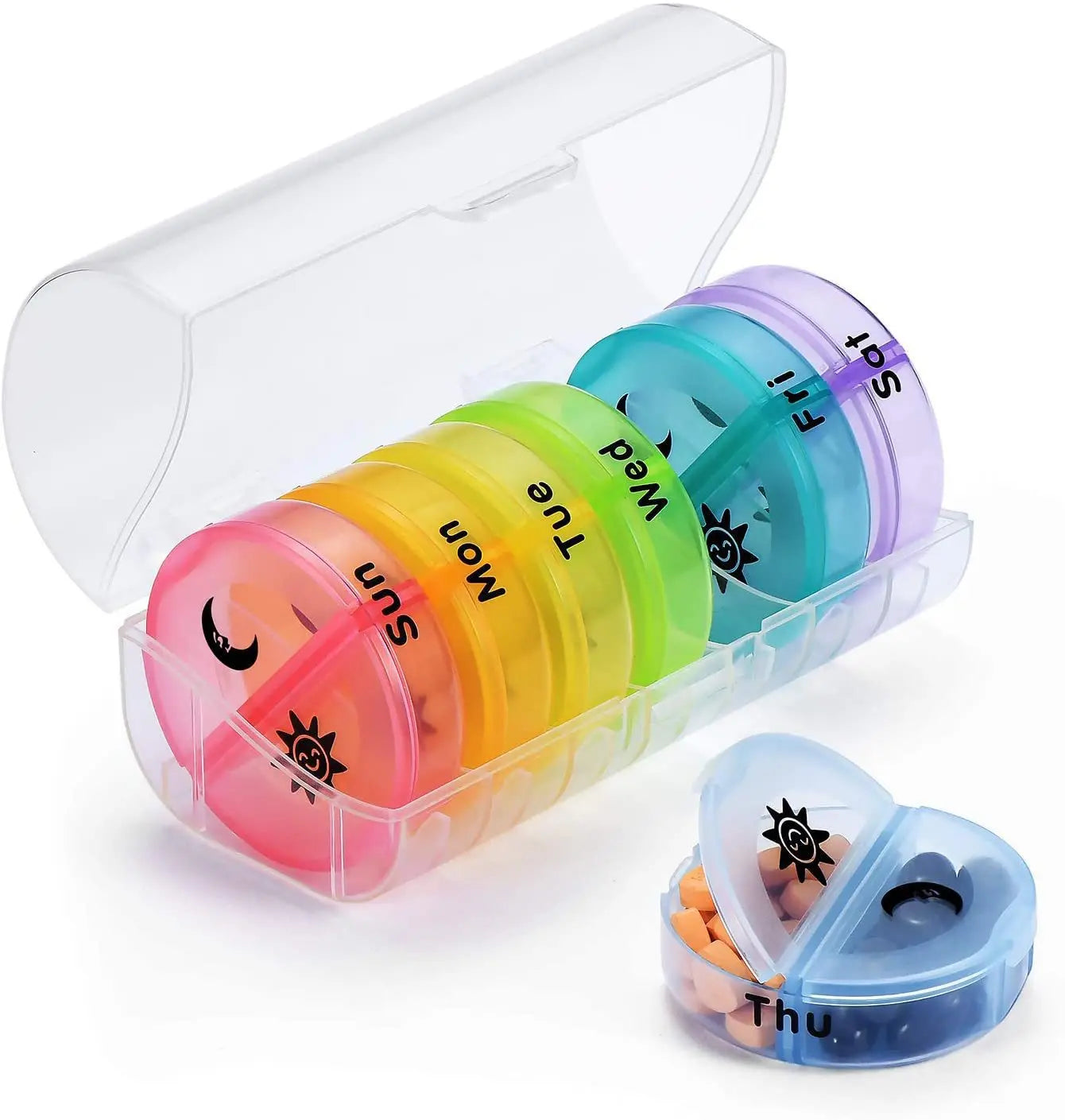 Pill Cutter With Invisible Storage Box Portable 2 In 1 Mini Drug Tablet Medicine Small Small Medicine Box Health Care Pills Case