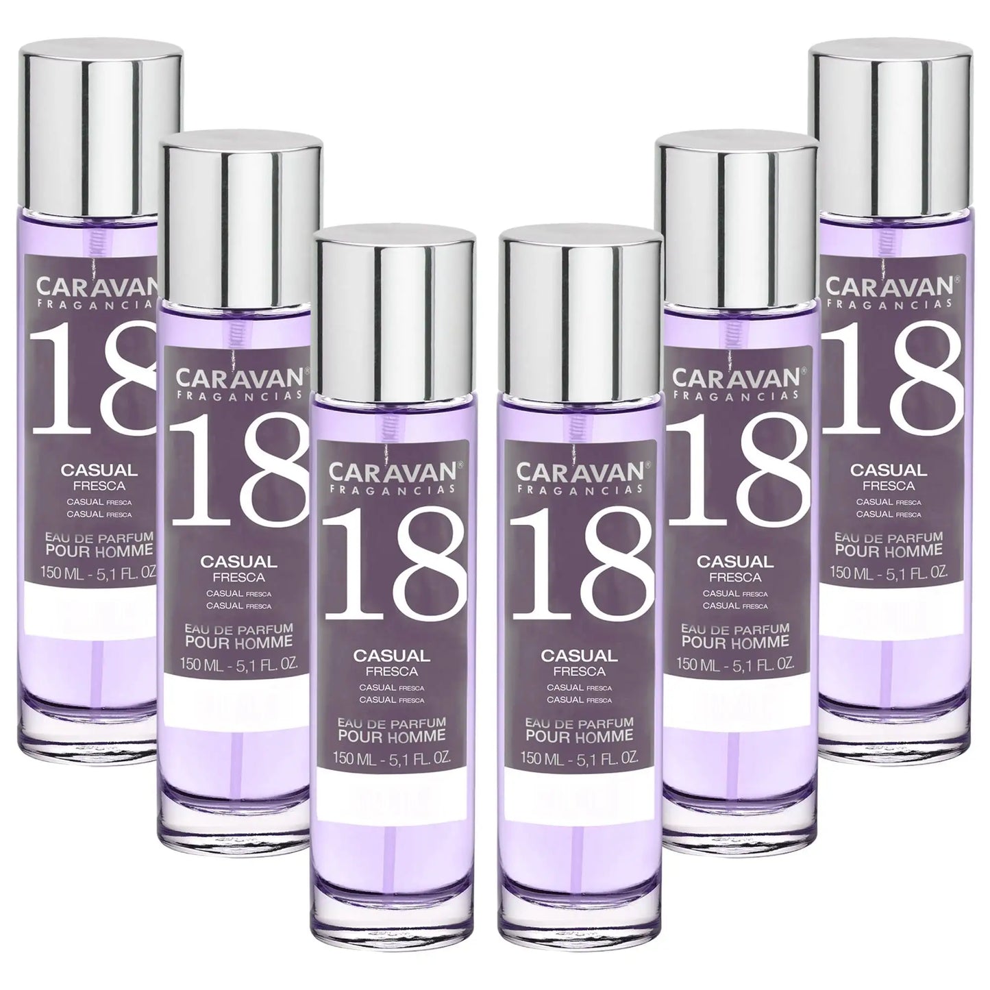 6x Caravan Men's Perfume No. 11 - 150ml