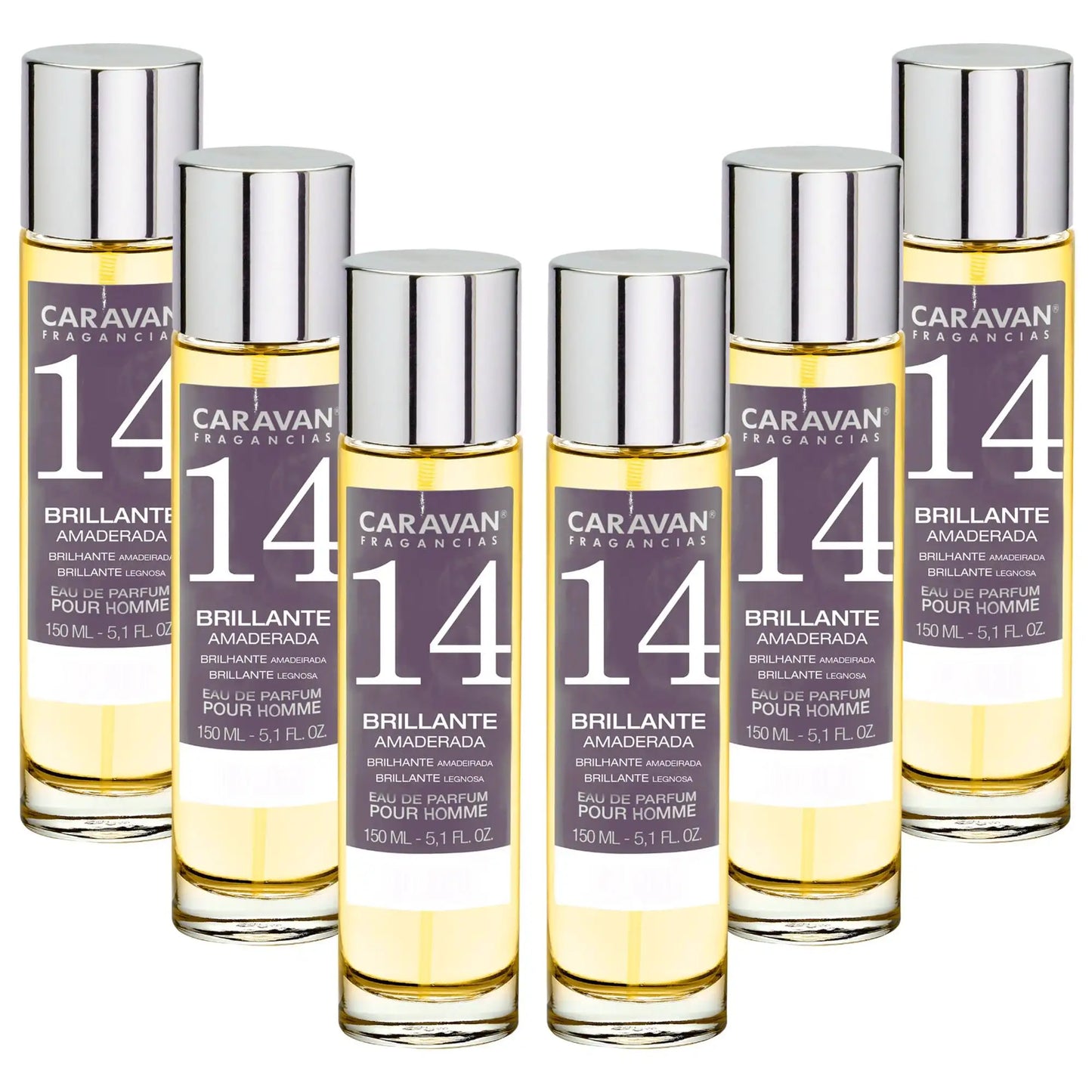 6x Caravan Men's Perfume No. 11 - 150ml