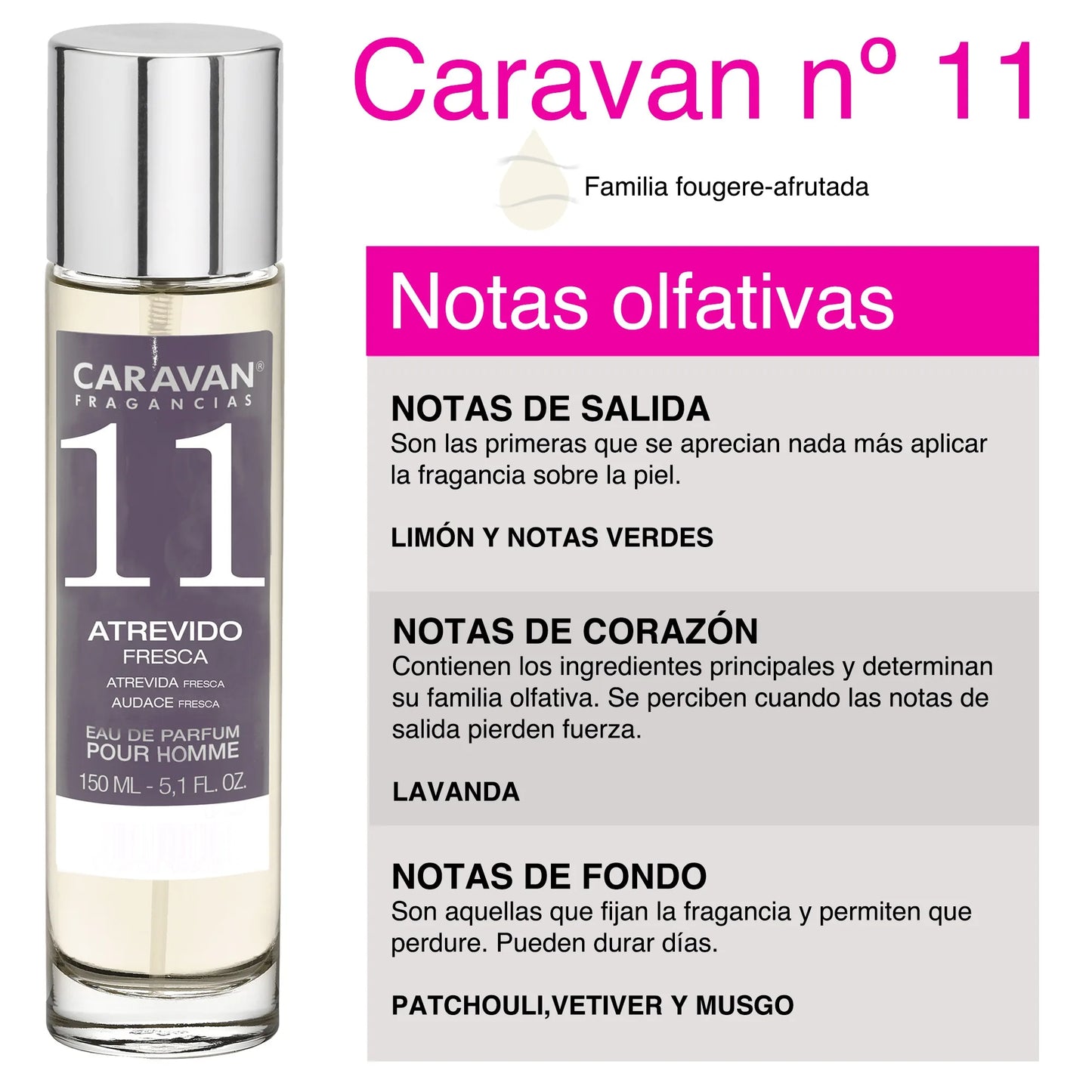 6x Caravan Men's Perfume No. 11 - 150ml