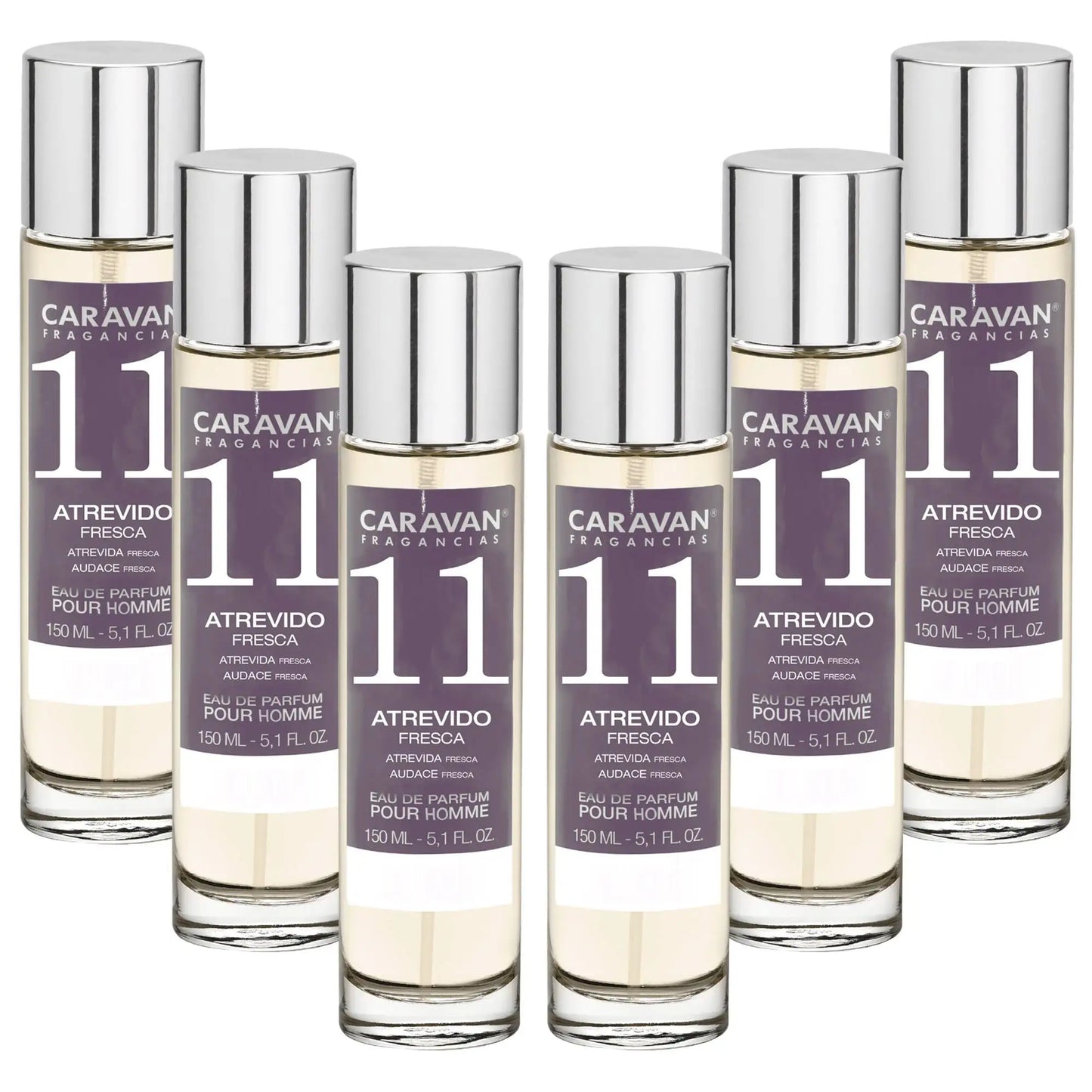 6x Caravan Men's Perfume No. 11 - 150ml