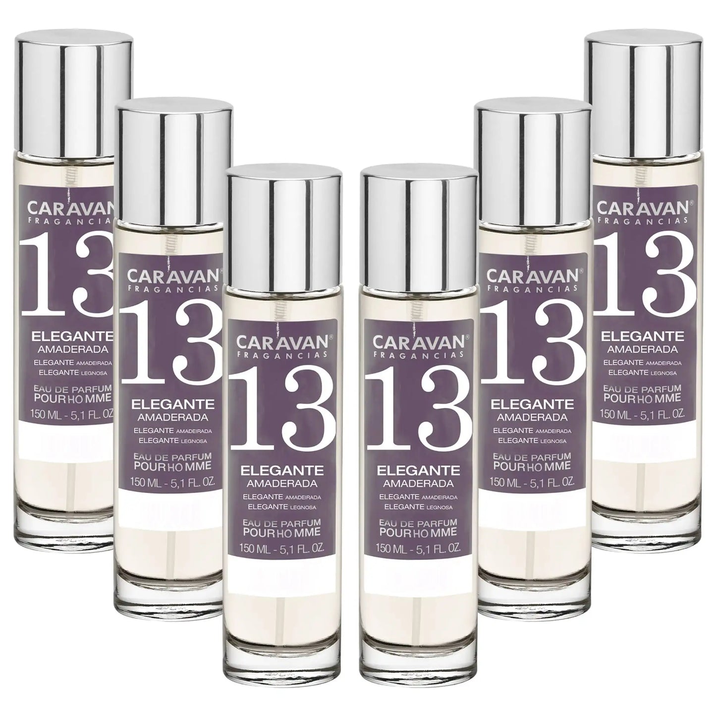 6x Caravan Men's Perfume No. 11 - 150ml