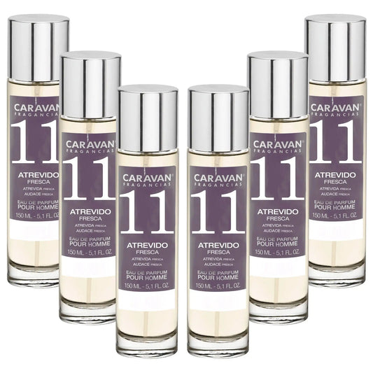 6x Caravan Men's Perfume No. 11 - 150ml