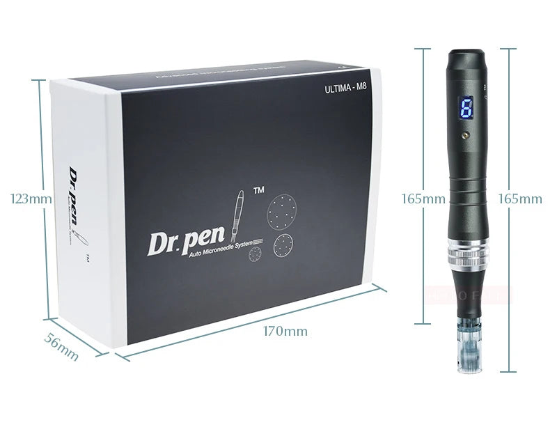 Dr pen Ultima M8 With 22 Cartridge Wireless Derma Microneedle Pen Skincare Kit MTS Treatment Professionals Use Beauty Machine