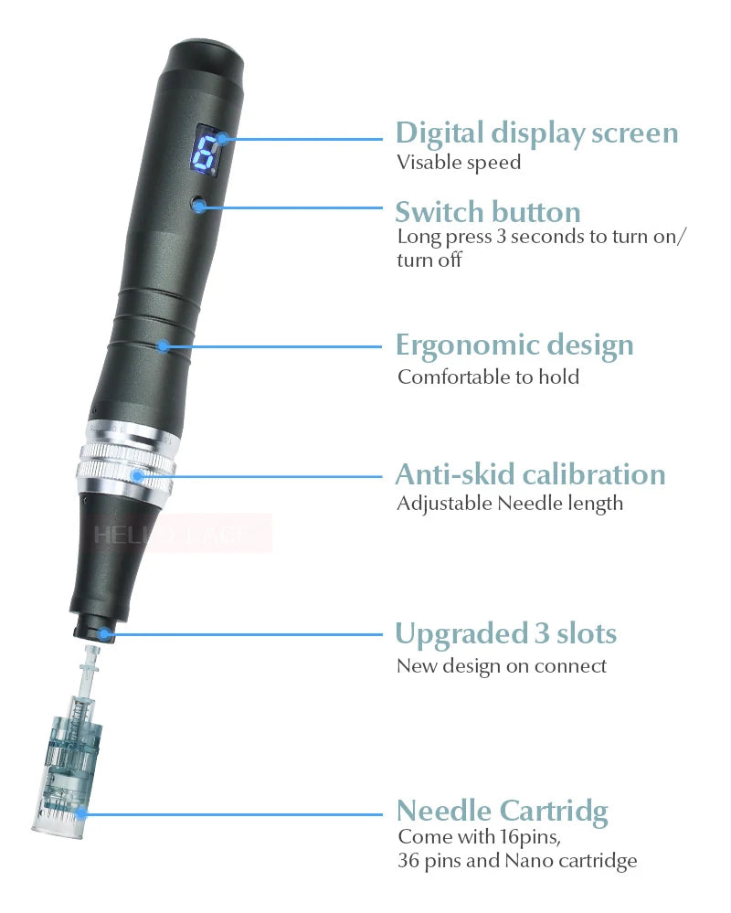 Dr pen Ultima M8 With 22 Cartridge Wireless Derma Microneedle Pen Skincare Kit MTS Treatment Professionals Use Beauty Machine