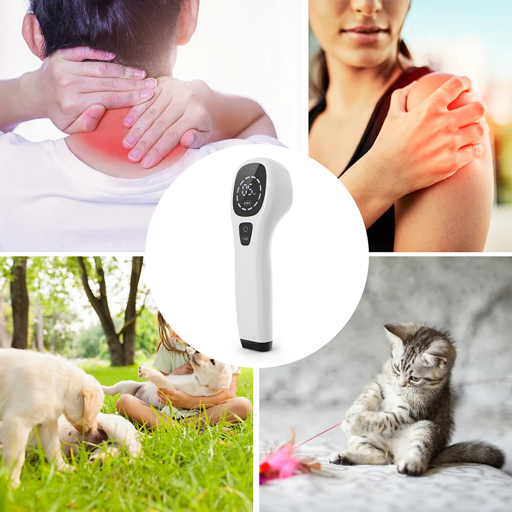 KTS Body Pain Laser Therapy Device 2x808nm LLLT Physiotherapy Equipment for Knee Pain Relief Arthritis Frozen shoulder Pet Pain