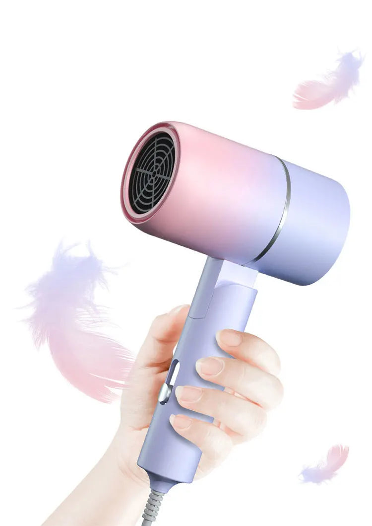 MIni Folding Hairdryer 750W with Carrying Bag Hot Air Anion Hair Care for Home Travel Hair Dryer Dormitory Blow Drier 220V-240V