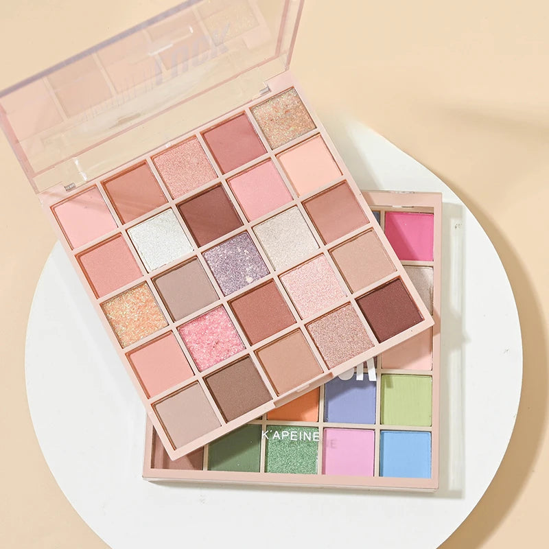 Cool Low Saturation Pure Wind 25 Color Eyeshadow Plate 2024 New Pearl Matte Color Ins Affordable Makeup