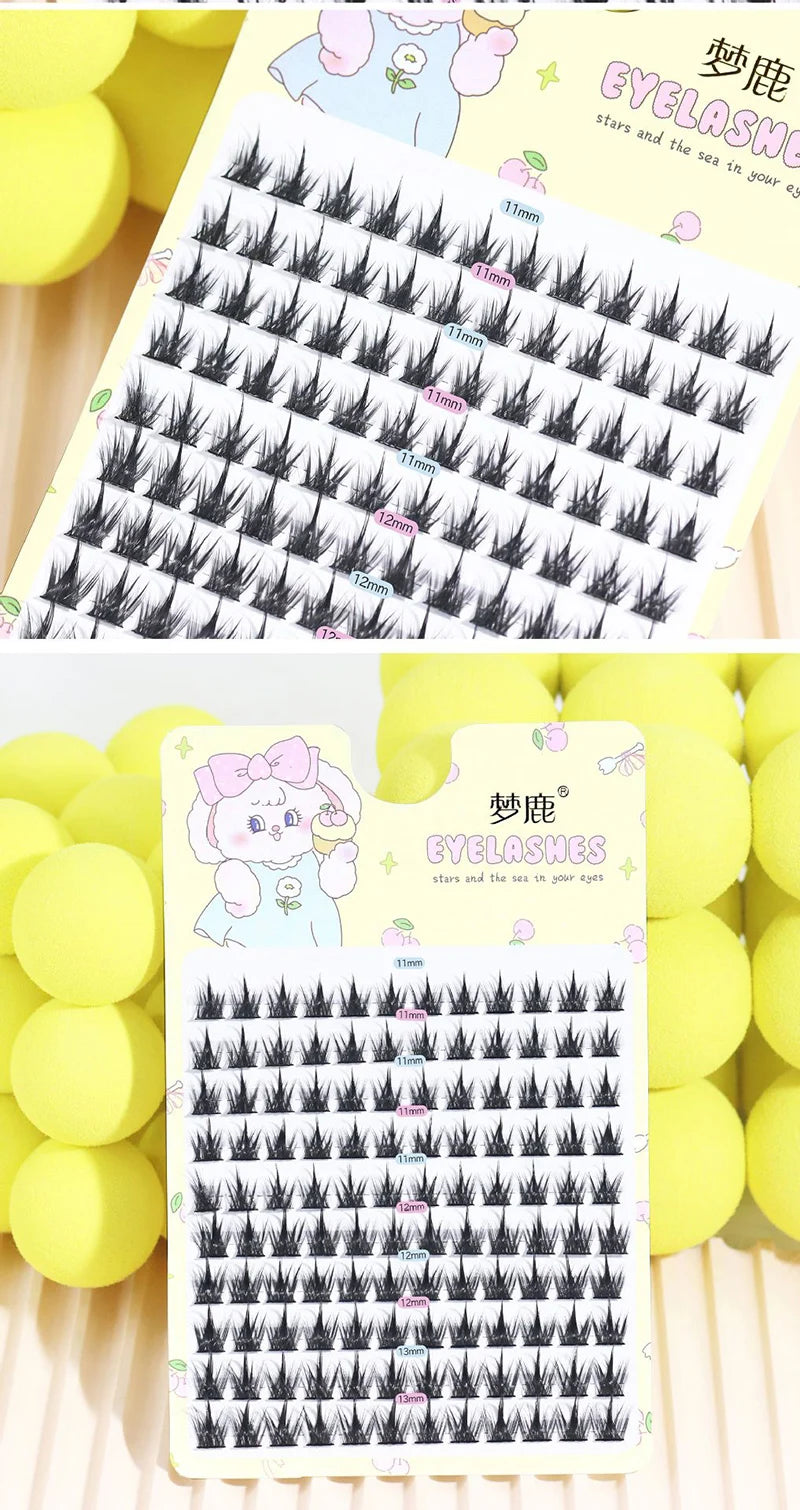 Brown Sunflower False Eyelashes Black Natural Manga Lashes Anime Eyelashes Large Capacity Eyelashes Extension Chinese Makeup