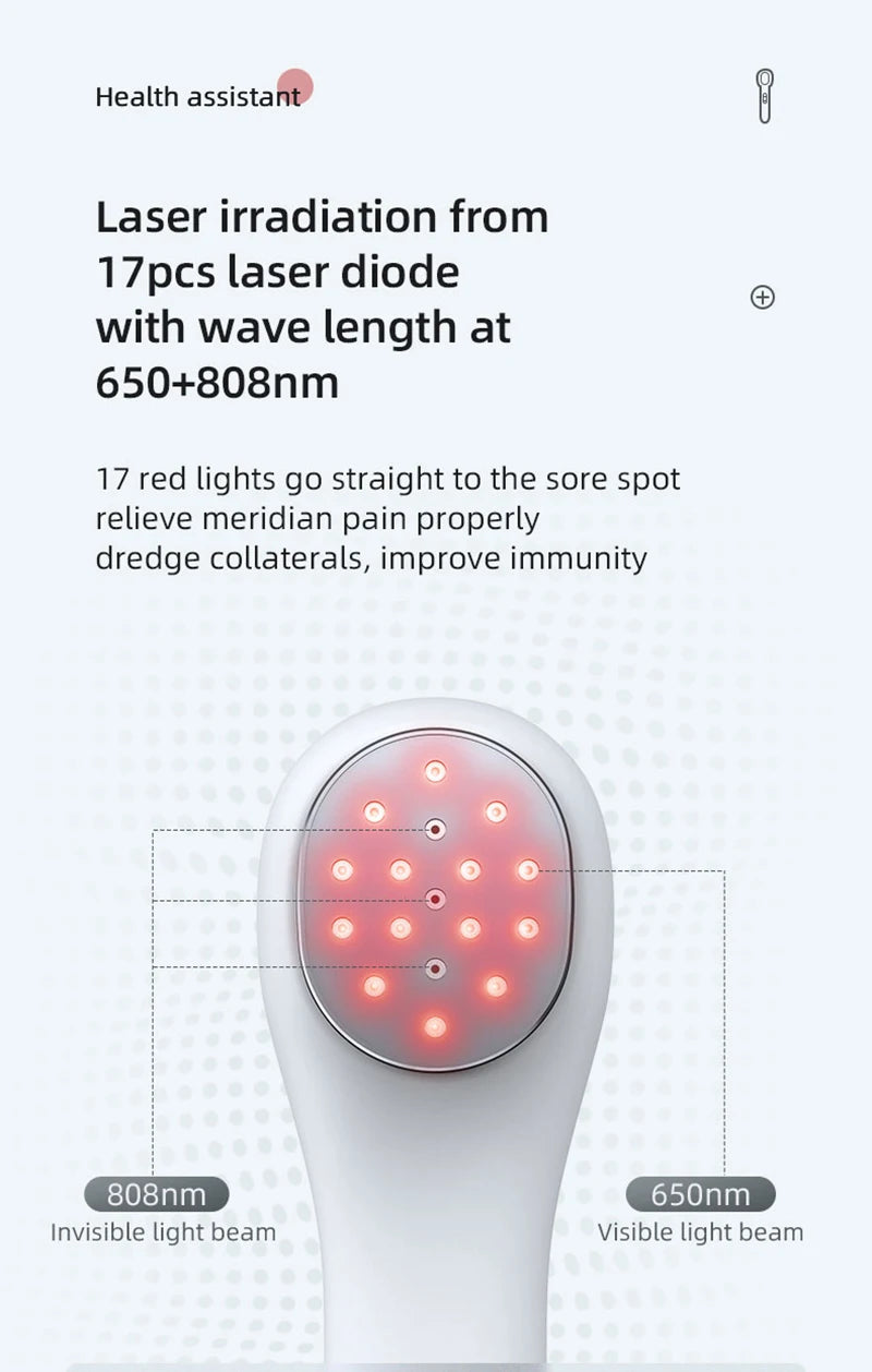 NEW 650nm 808nm Low Level Laser Red Light Therapy Device Cold Laser Arthritis Physical Therapy Equipment Pain Relief Health Care