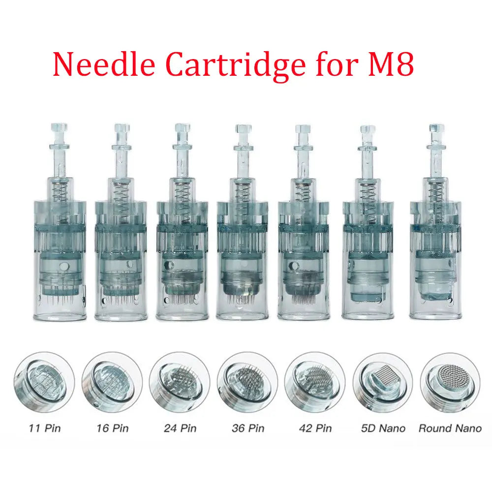 10/20/50Pcs Dr. Pen M8 Needle Cartridges Bayonet Cartridges 11 16 36 42 Nano Needle  for Dr pen M8 Microneedling