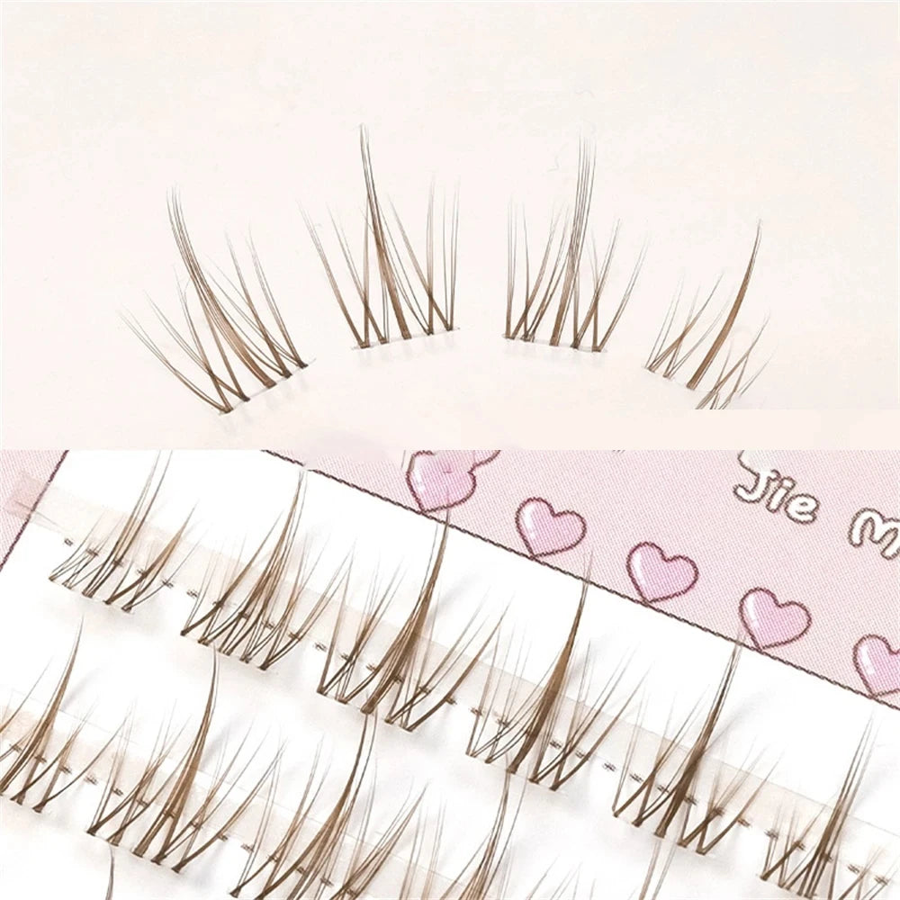 Brown Sunflower False Eyelashes Black Natural Manga Lashes Anime Eyelashes Large Capacity Eyelashes Extension Chinese Makeup