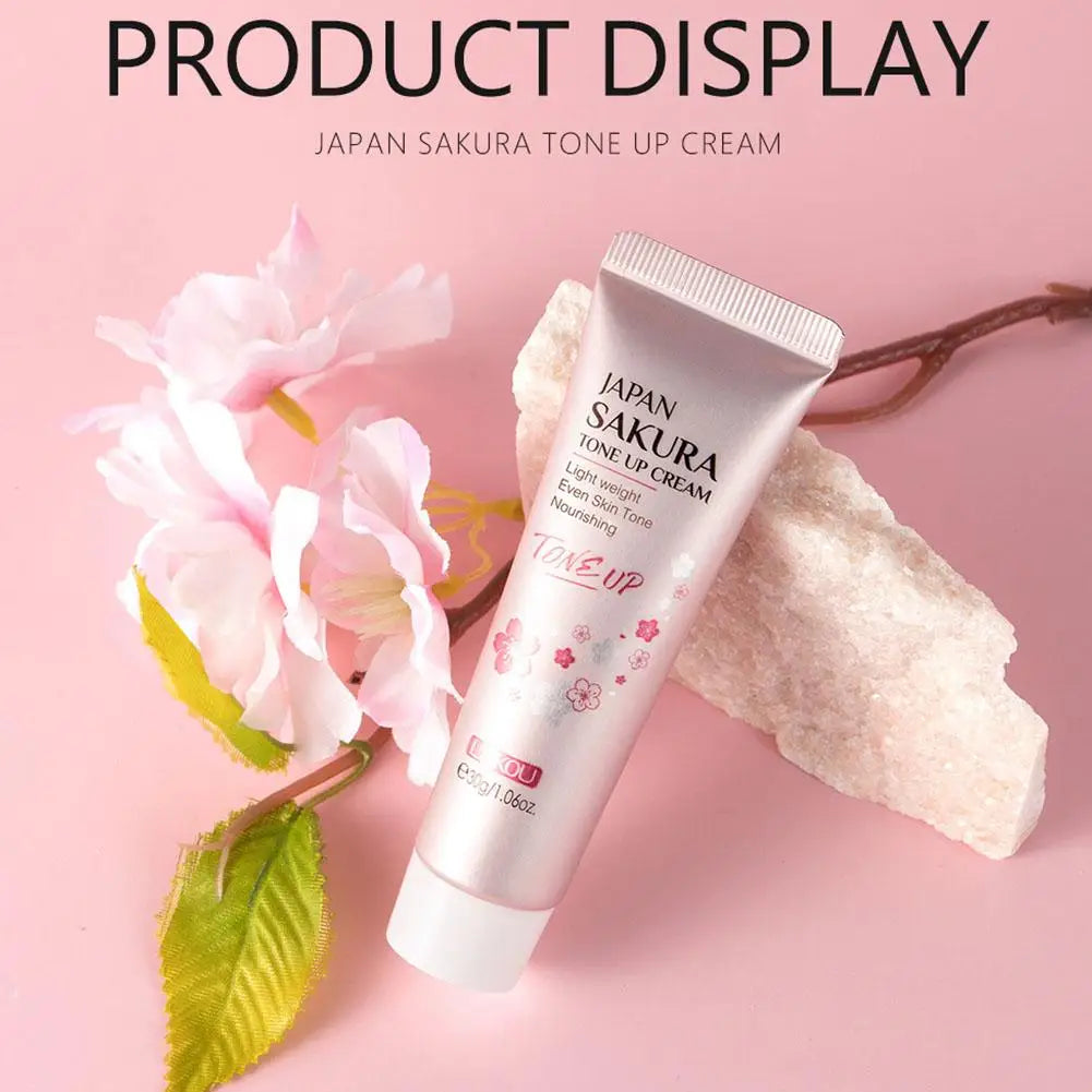 LAIKOU Japan Sakura Essence Cream Cherry Blossom Facial Cream Moisturizing Shrink Pores Cosmetics Collagen Skin Care