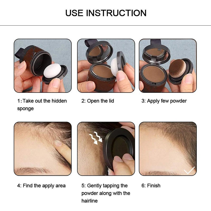 14 Color Hair Line Powder Black Root Up Natural Instant Waterproof Hairline Shadow Concealer Coverage Paint Repair Fill In Hair