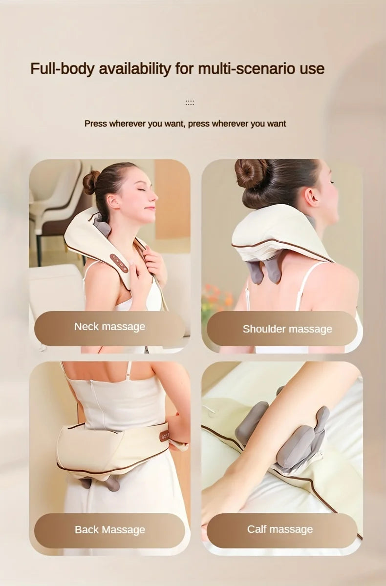 Shoulder and Neck Massager Professional Edition - With realistic humanoid massage, rechargeable to relax muscles, home masseur