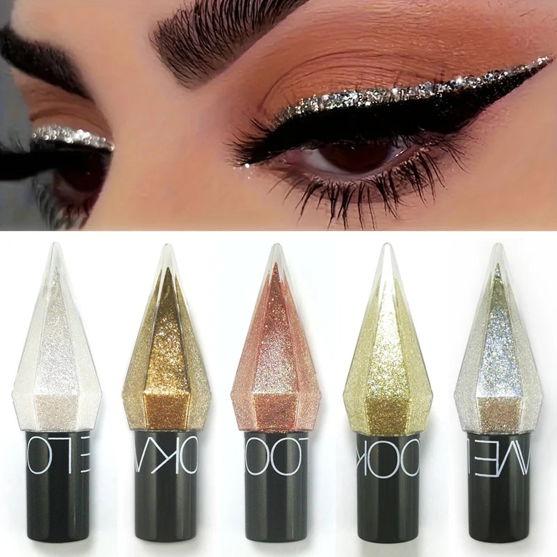 Liquid eye shadow eye highlight diamond sparkle flash eye shadow liquid brightening silkworm eye makeup tool