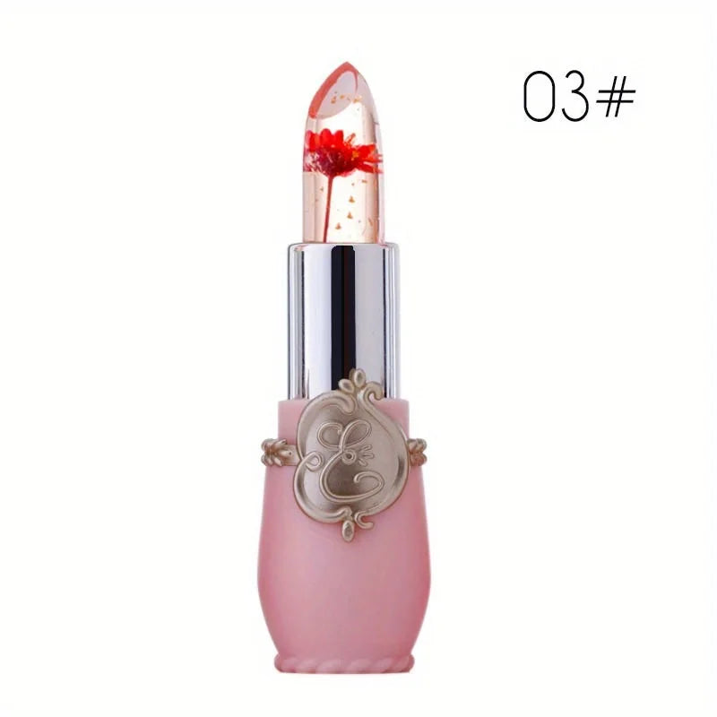 Color Changing Mouth Safflower Jelly Temperature Lasting Nutrition Magic Color Changing Lipstick