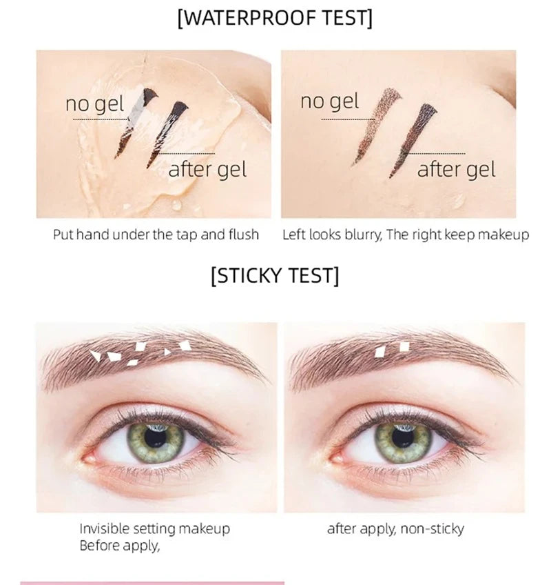 Waterproof Transparent Gel Eyebrow Styling Cream Long Lasting Fixing Brow Soap Makeup Clear Liquid Eyebrow Sealed Layer Cosmetic