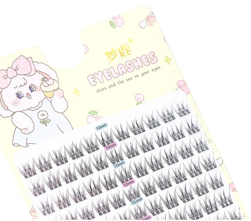 Brown Sunflower False Eyelashes Black Natural Manga Lashes Anime Eyelashes Large Capacity Eyelashes Extension Chinese Makeup