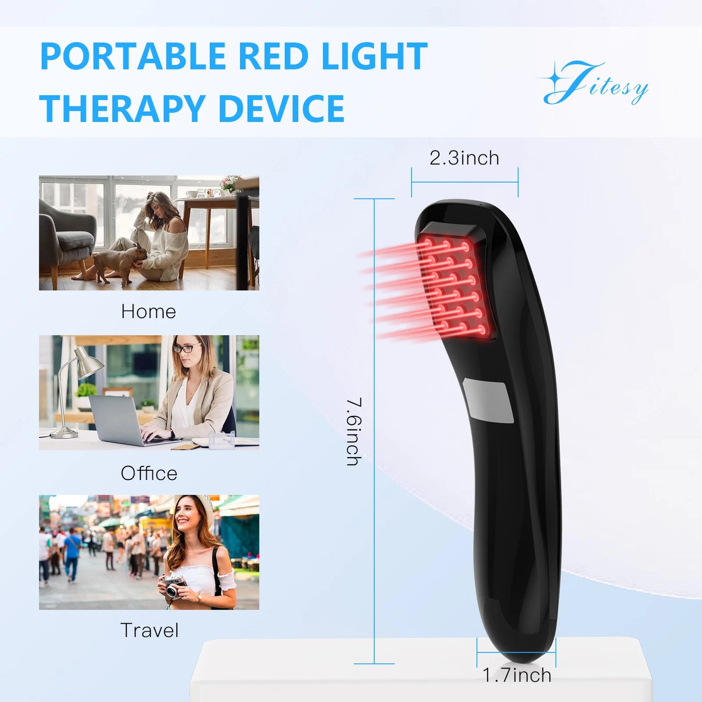 KTS Laser Therapy Device for Body Pain Relief 18x620nm Laser Diode LLLT Cold Laser Arthritis Physical Therapy Equipment Massager