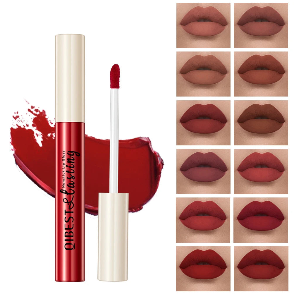 Matte Liquid Lipstick, Non-Stick Cup, Waterproof, Long-Lasting, Smudge-Proof, Velvet Finish, Transfer-Resistant Lip Gloss