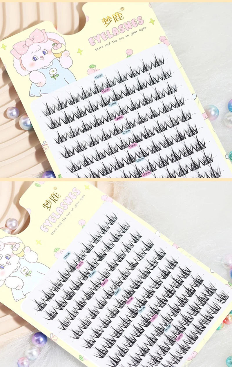 Brown Sunflower False Eyelashes Black Natural Manga Lashes Anime Eyelashes Large Capacity Eyelashes Extension Chinese Makeup