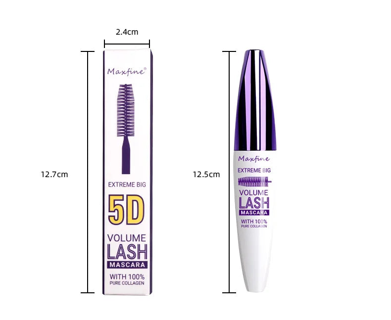 5D Mascara-Lasting, Stain-free, Extreme Mascara, Icing on the Cake for Beautiful Eyes.