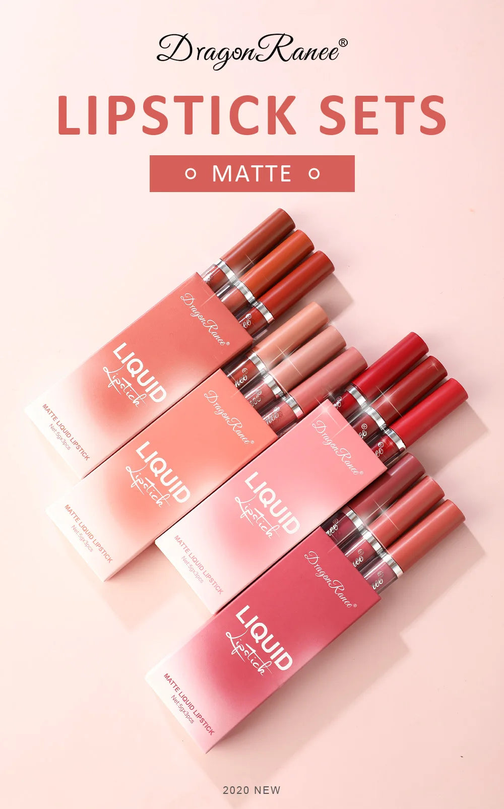 Korean Lipsticks Set Make Up For Women Beauty Cosmetics Matte Lipsticks Waterproof Long lasting The Best Liquid Lip Tint Stain