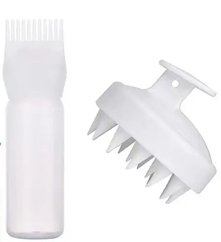 Hair Oil Dispenser Bottle Root Comb Applicator Dispenser For Hair Oil Reusable Scalp Massager Shampoo Brush Dye Hair Tool For