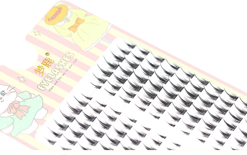 Brown Sunflower False Eyelashes Black Natural Manga Lashes Anime Eyelashes Large Capacity Eyelashes Extension Chinese Makeup