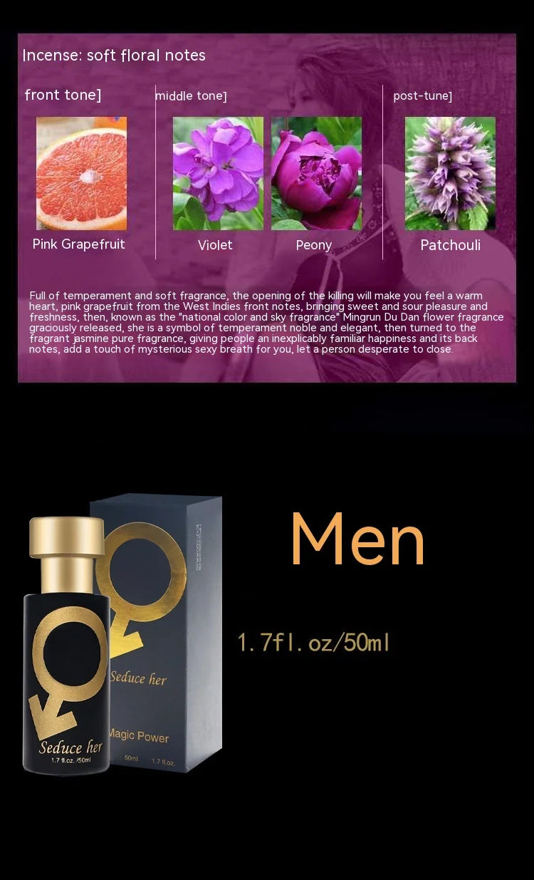 Black and Gold Dating Perfume for Men and Women Lasting Light Fragrance Feminine Charm perfume