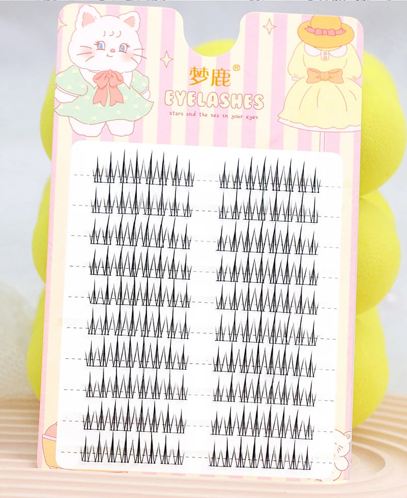 Brown Sunflower False Eyelashes Black Natural Manga Lashes Anime Eyelashes Large Capacity Eyelashes Extension Chinese Makeup