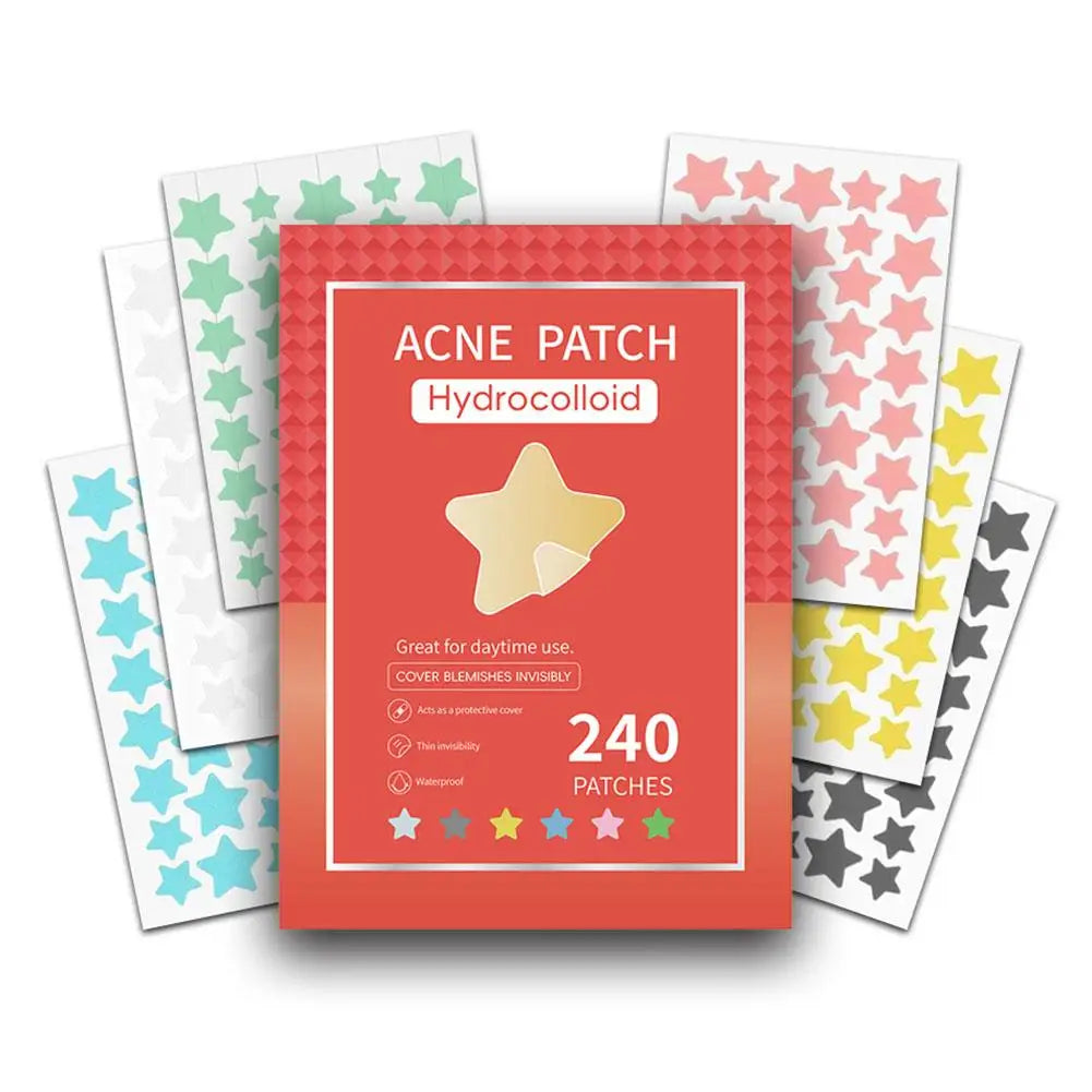 Colorful Star Pimple Patch Acne Colorful Invisible Acne Removal Skin Care Stickers Concealer Face Spot Beauty Makeup Tools