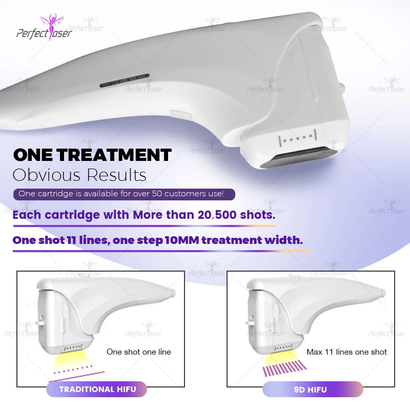 9D Face Neck Lifting Machine Ultrasound Anti-Wrinkle Beauty Salon Equipment Skin Tightening Device