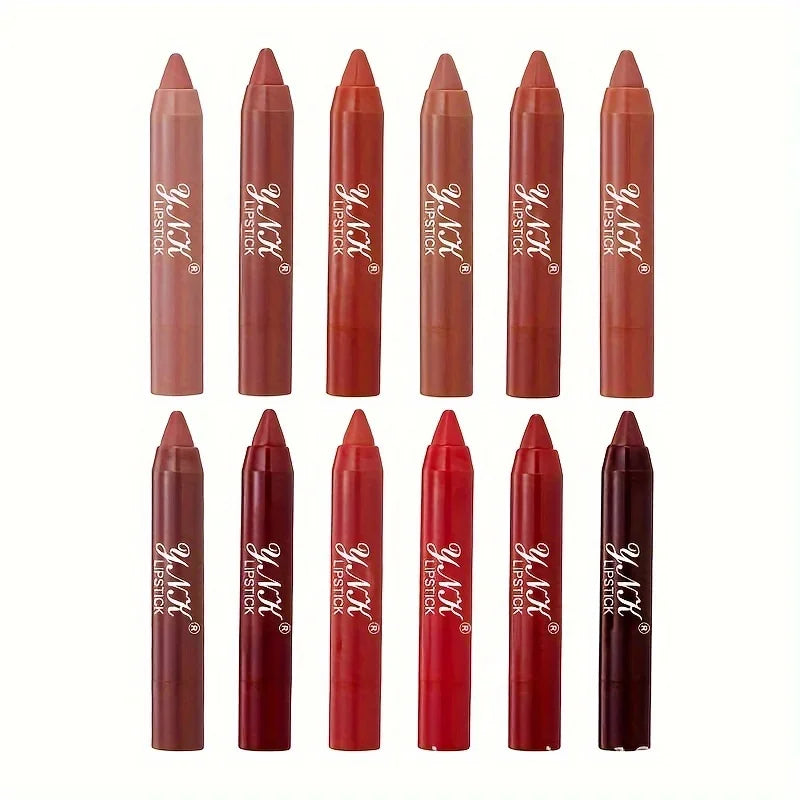 Nude Series Velvet Matte Lipstick Pencil Waterproof Long Lasting Red Lip Stick Non-Stick Cup Makeup Lip Tint Pen Cosmetic Makeup