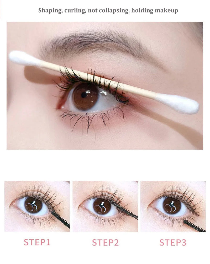 Ultra-fine Small Brush Head Mascara Lengthening Black 3D Lash Eyelash Extension Eye Lashes Long-wearing Black Color Mascara