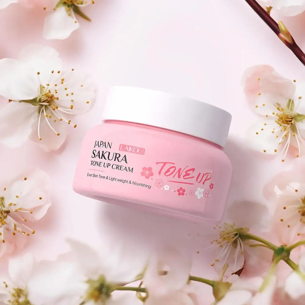 LAIKOU Japan Sakura Essence Cream Cherry Blossom Facial Cream Moisturizing Shrink Pores Cosmetics Collagen Skin Care