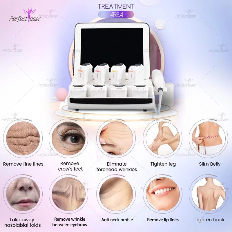 9D Face Neck Lifting Machine Ultrasound Anti-Wrinkle Beauty Salon Equipment Skin Tightening Device