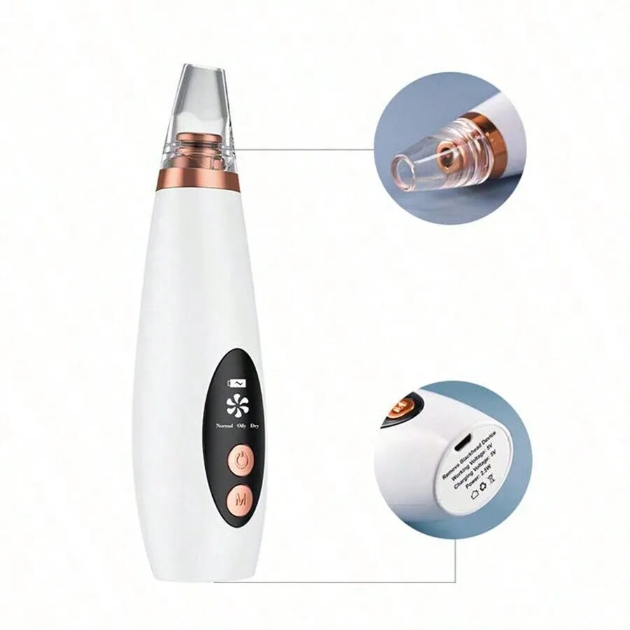 Electric Vacuum Suction Blackhead Remover Facial Pore Cleaner Comedone Spot Acne Pimple Blackhead Extractor USB Rechargeable