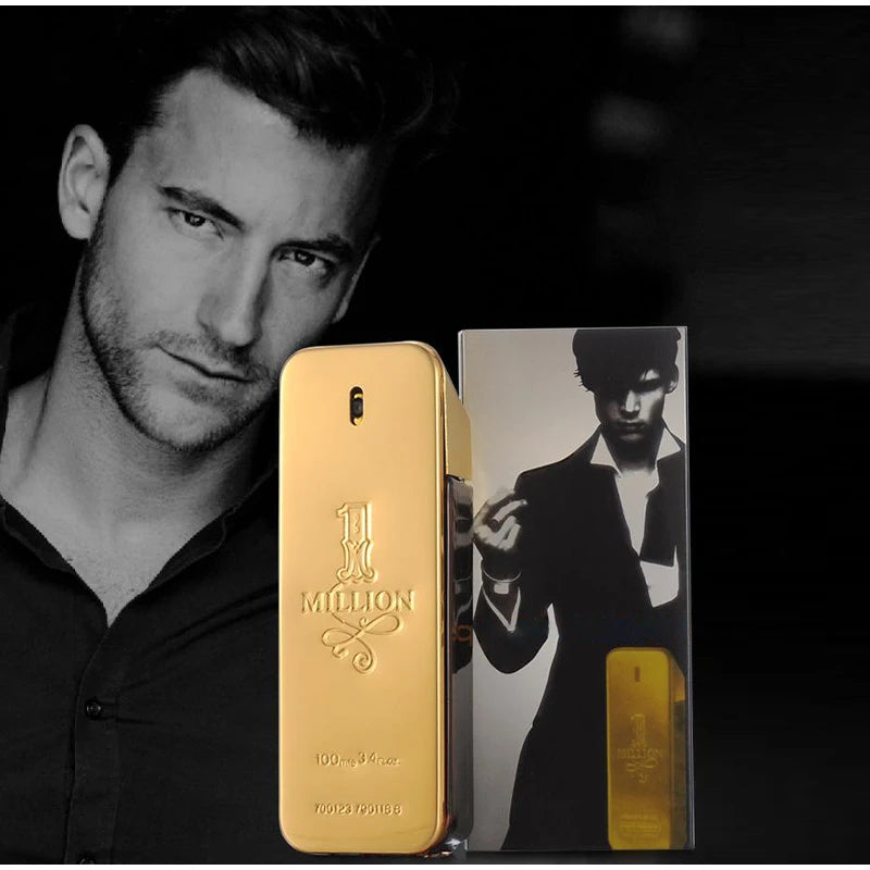 Hot Million Gold Perfume Soft Golden Millionaire Men's Seductive Leather Notes Best Valentine's Day Gift For Men And Women 100ml