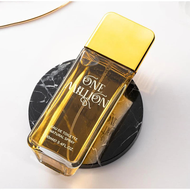 Hot Million Gold Perfume Soft Golden Millionaire Men's Seductive Leather Notes Best Valentine's Day Gift For Men And Women 100ml