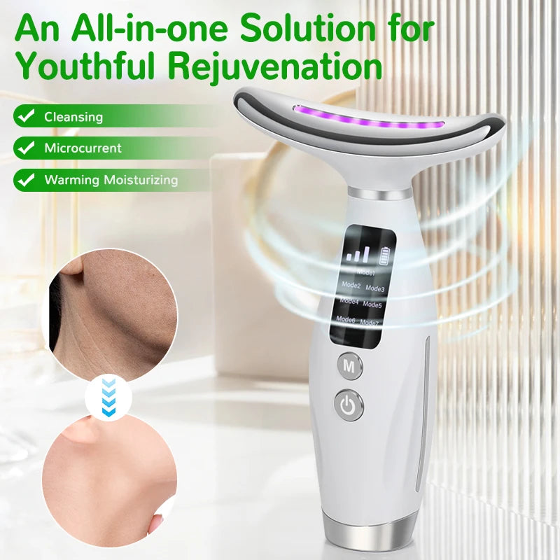 neck face beauty device vibration massage for face and neck personal care skindion home use beauty device face lifting machine