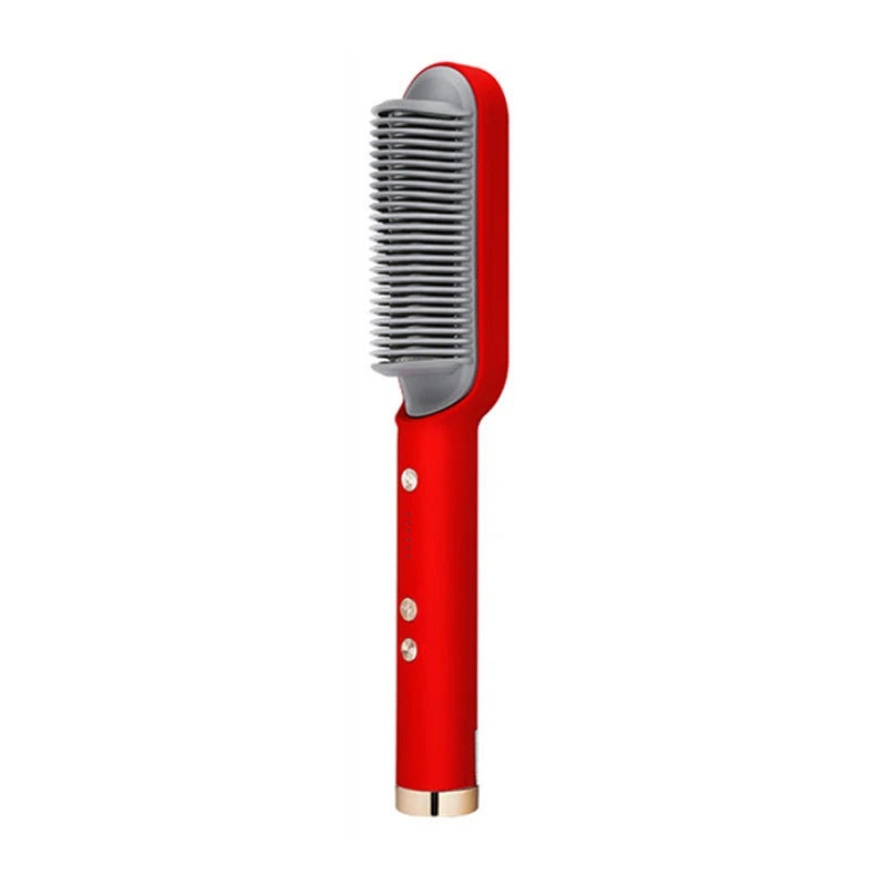 Electric Hot Comb Multifunctional Straight Hair Straightener Comb Negative Ion Anti-Scalding Styling Tool Straightening Brush