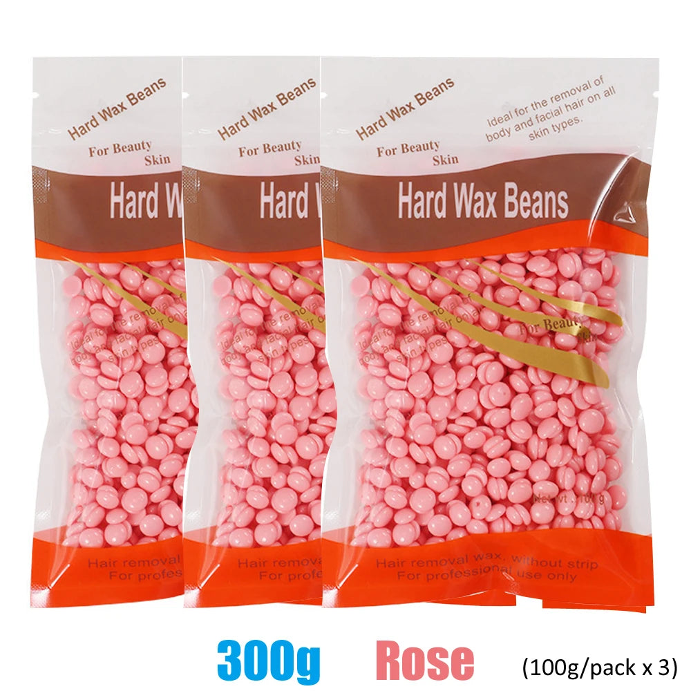 50g/200g/300g Hard Wax Beans Heating Machine Hair Removal Machine Wax Melting PotHot Film Painless Waxing Unisex Hair Removal