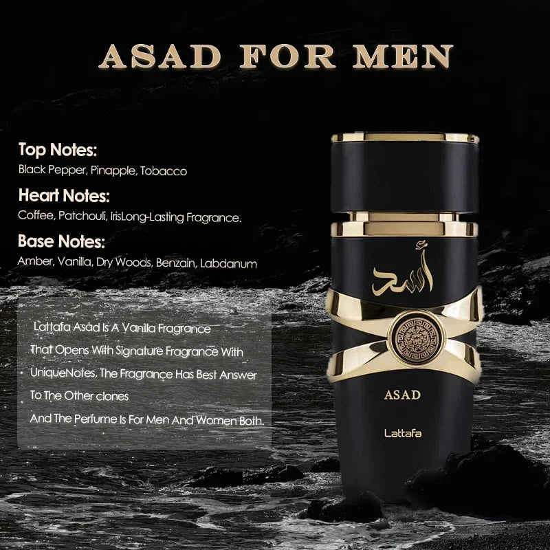 100ml Perfume Hombre Oil Original Eau De Parfum Body Spray Deodorants Men Women Gift Yara Mor Tous Asad Femme Lasting Fragrances