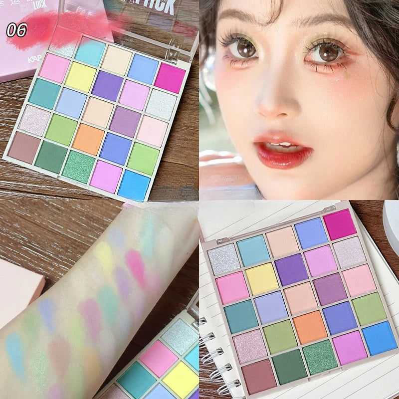 Cool Low Saturation Pure Wind 25 Color Eyeshadow Plate 2024 New Pearl Matte Color Ins Affordable Makeup