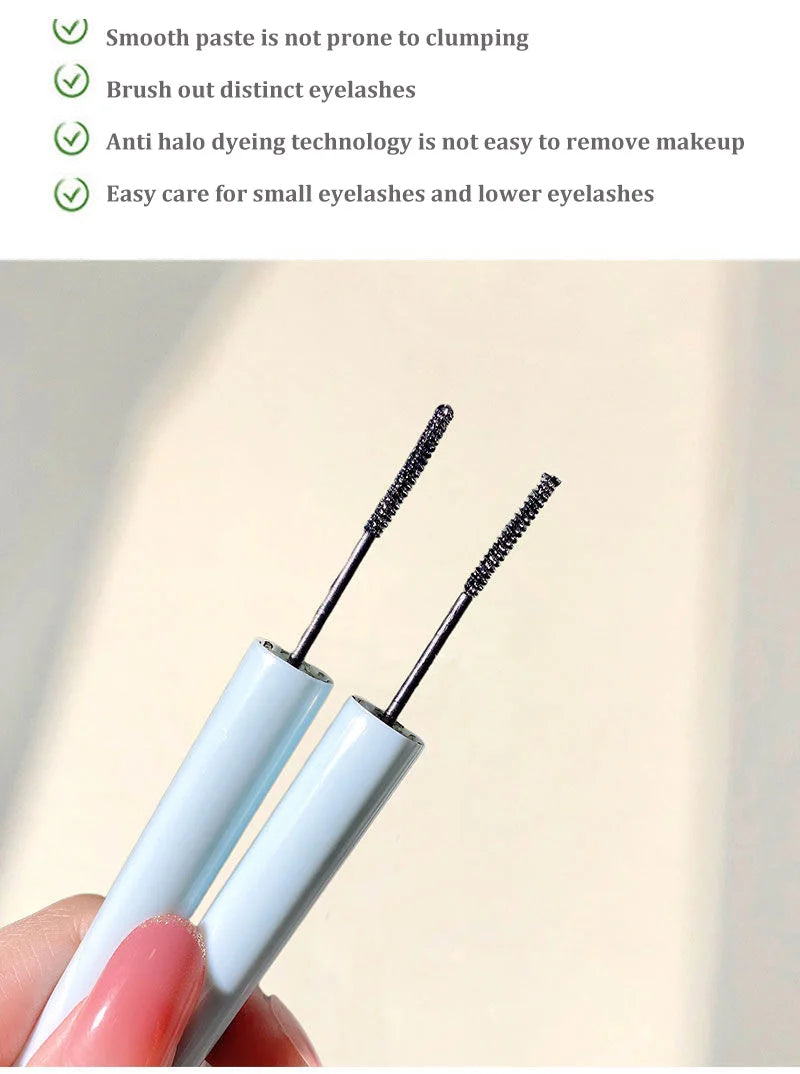 Ultra-fine Small Brush Head Mascara Lengthening Black 3D Lash Eyelash Extension Eye Lashes Long-wearing Black Color Mascara