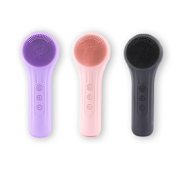 Sonic Waterproof Facial Cleansing Brush for Men & Women Rechargeable Exfoliating Electric Face Scrubber Cleanser Brush