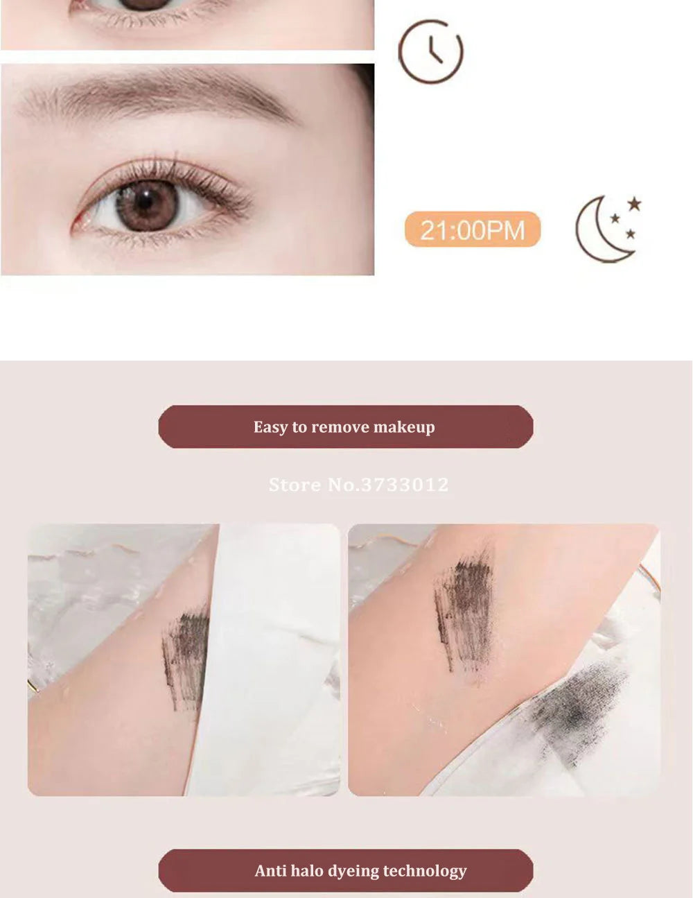 Ultra-fine Small Brush Head Mascara Lengthening Black 3D Lash Eyelash Extension Eye Lashes Long-wearing Black Color Mascara