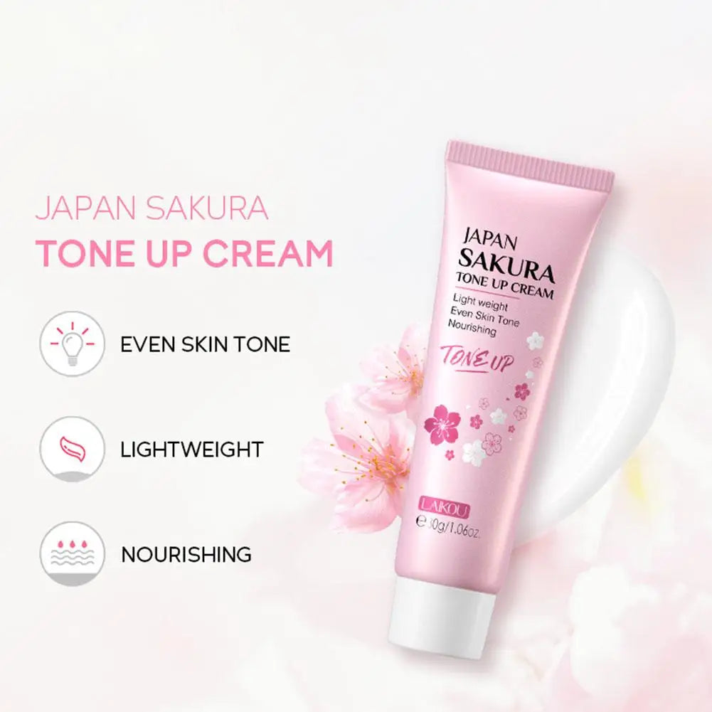 LAIKOU Japan Sakura Essence Cream Cherry Blossom Facial Cream Moisturizing Shrink Pores Cosmetics Collagen Skin Care